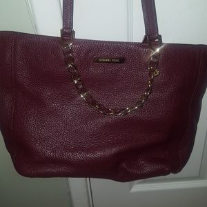 rich burgundy Michael kors